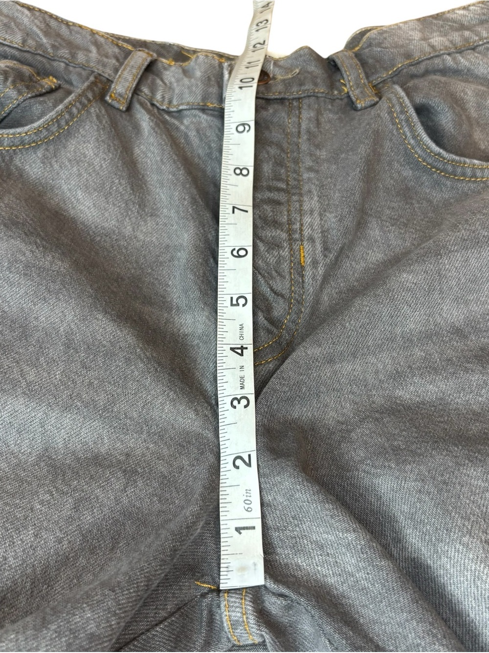 We The Free Good Luck Mid-Rise Barrel Jeans 27 Splatter Gray Baggy Wide Grunge - Picture 14 of 16